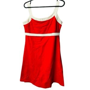 Vintage Delia's Catalog Sport Dress By Apologie Small Red Cotton/Lycra Summer